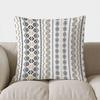Bohemian Black And White Geometric Double-Sided Printed Pillow Cover Short Plush Suitable Living Rooms Sofas Throw Cushion Cover