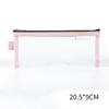 Large Capacity Simple Color Pencil Case Student Exam Series Hand Account Net Yarn Transparent Stationery Storage Supplies Bag