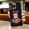 Мягкий чехол для телефона B-Bettys B-Boops Girl для iPhone 15 16 17 Air 14 Pro Max 16E Plus 13 12 Mini, с покрытием, противоударный Fundas