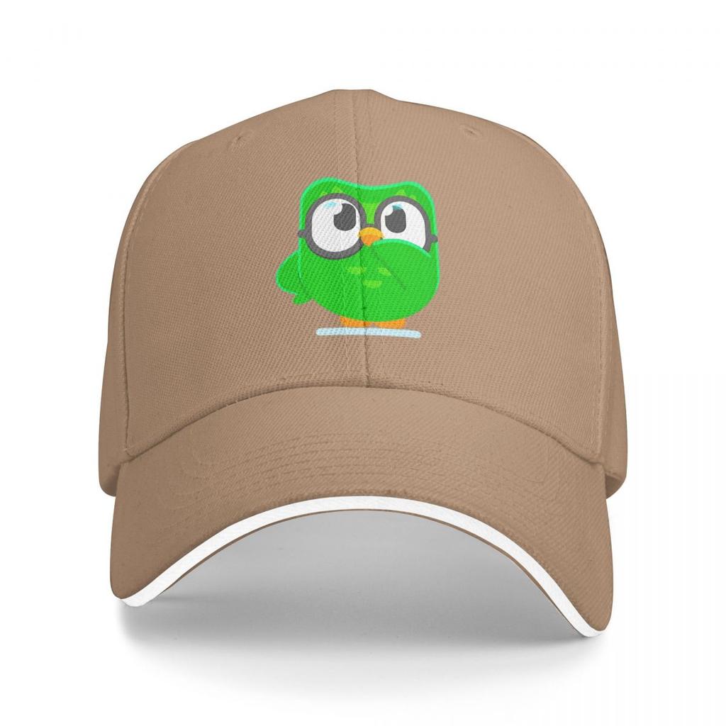 Кепки-бейсболки Snapback с принтом совы Duolingo Duo, дышащие, повседневные, кепки, для улицы, унисекс