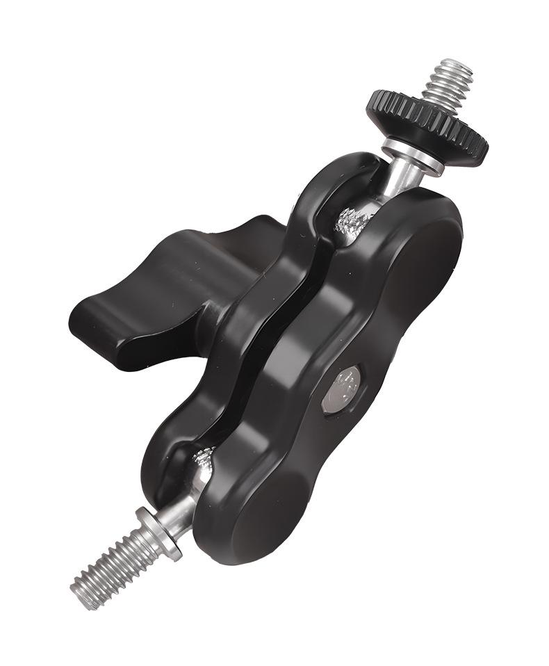 Double-Headed Magic Arm Bracket with Flash Clamp