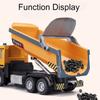 1:32 Dump Truck Military Missile Rocket Launcher Model Toy Car Sound Light Doors Opened Engineering Vehicle Models For Boys Gift