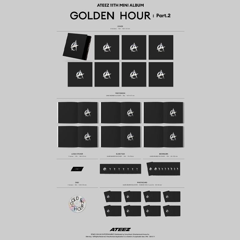ATEEZ 11-й мини-альбом GOLDEN HOUR : Часть 2 (Диджипак вер.)