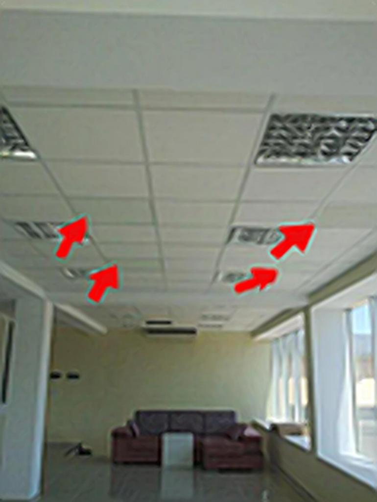 Инфракрасный обогреватель потолочный электрический Monocrystal Armstrong 450 W / 220 V / 60х60см