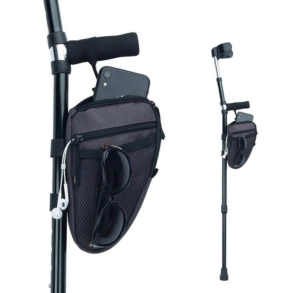 Waterproof Portable Crutch Pouch Triangle Shape Crutch Accessories Organizer Organize Items