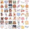102 Cartoon Korean Bear Graffiti Stickers Decorate Suitcase Motorcycle Notebook Waterproof Stickers