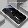 Фиолетовый узор воды для Samsung Galaxy S 8 9 10 20 Plus 21 FE 22 23 24 Ultra S7 Edge Черный Чехол для телефона из закаленного стекла Жесткий чехол