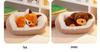 Calico Cat Lamb Nap Nest Plush Toy - Cute and Healing Desk Companion Doll