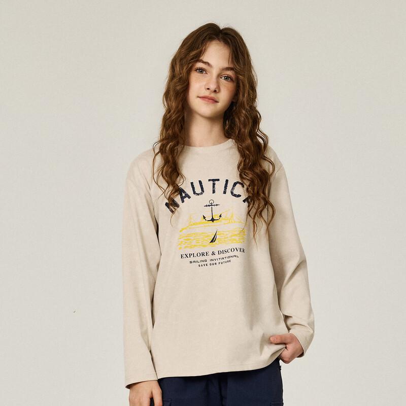 Nautica Kids Nautical Academy Graphic Long Sleeve T-Shirt