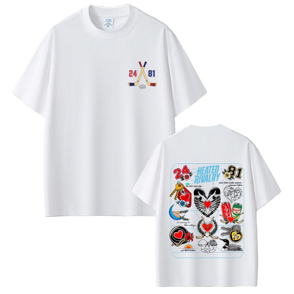 Heated Rivalry Shane Hollander Ilya Rozanov Hollanov Tshirt Men Women Fashion Streetwear Male Vintage Soft pure Cotton Tops