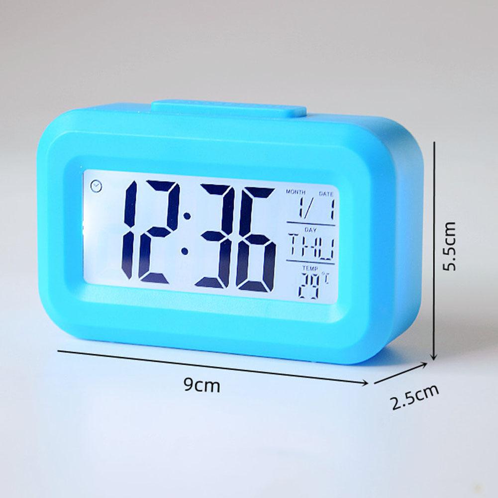 1pcs LED Digital Alarm Clock Electronic Alarm Screen 9x2.5x5.5cm Desktop Table Clock For Office Backlight Snooze Calendar Clocks2