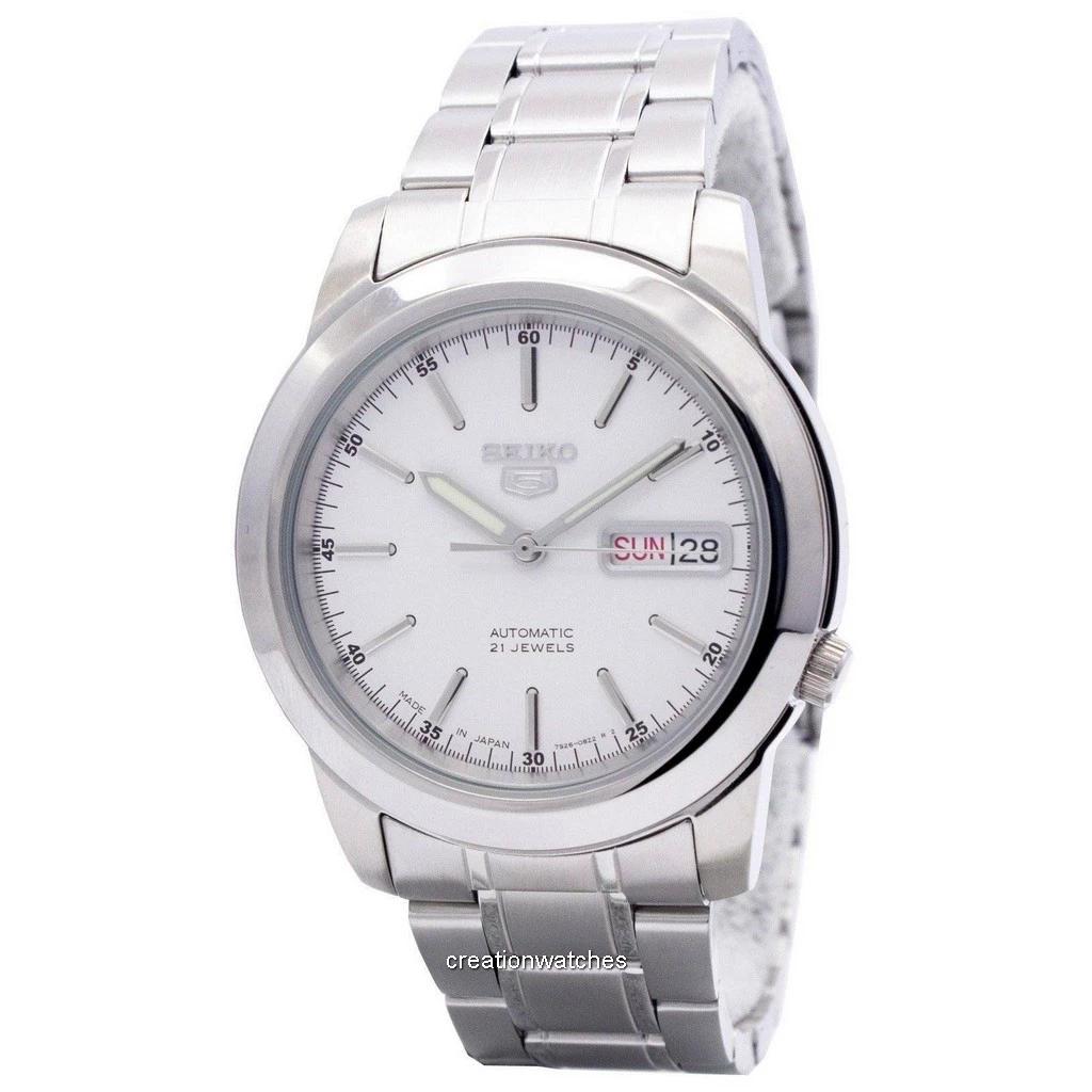 Seiko 5 автоматических мужских часов с 21 камнем японского производства SNKE49J1