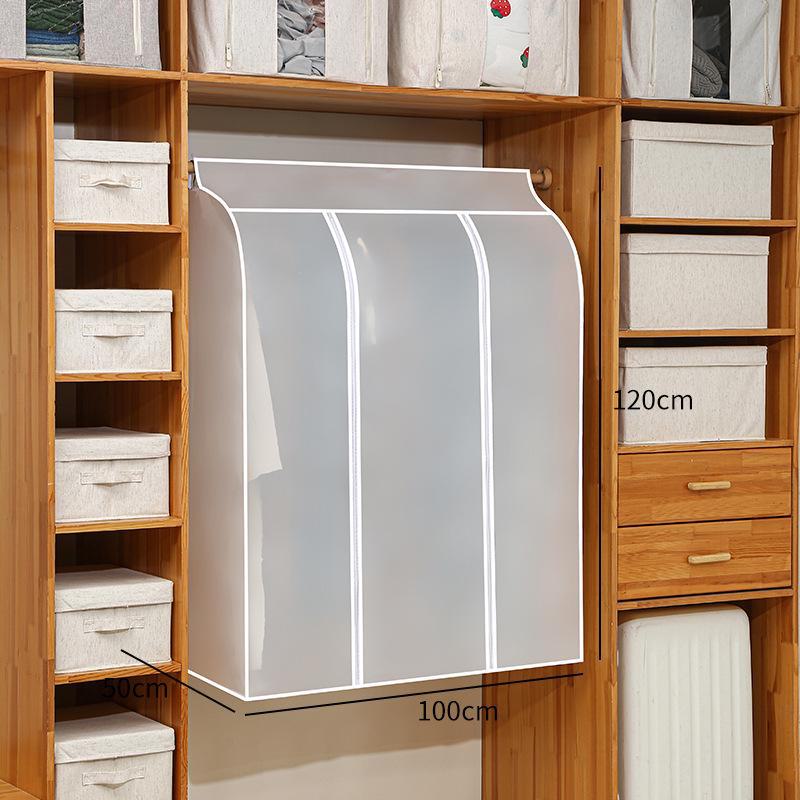 Transparent Washable Wardrobe Hanging Garment Dust Cover - Dustproof & Moisture-Proof Suit Bag