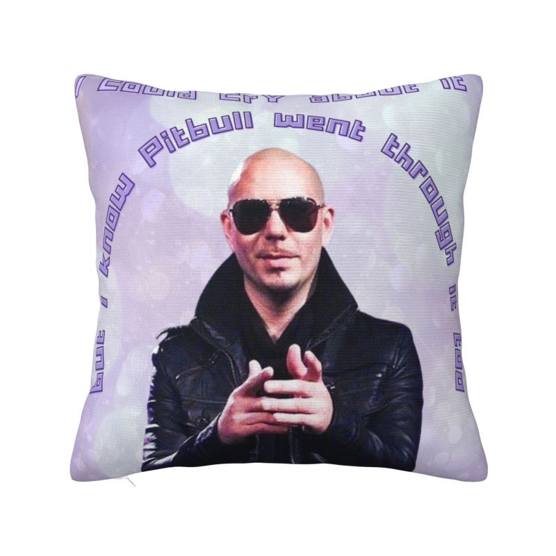 Custom Mr Worldwide Says To Live Laugh Love Pillow Case Living Room Decoration Luxury Cushions for Sofa Square Pillowcase