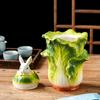 Креативная банка для чая «Капуста Кролик», керамическая декоративная банка, герметичная банка для хранения чая, контейнер для домашнего хранения, декоративные аксессуары
