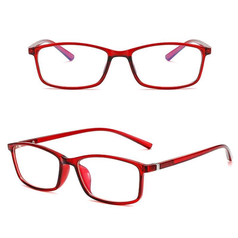 Trendy Unisex Square Stylish Simplicity Anti Blue Glasses Nearsighted Glasses Fashion Reading Glasses Women /Men Eyewear Rays