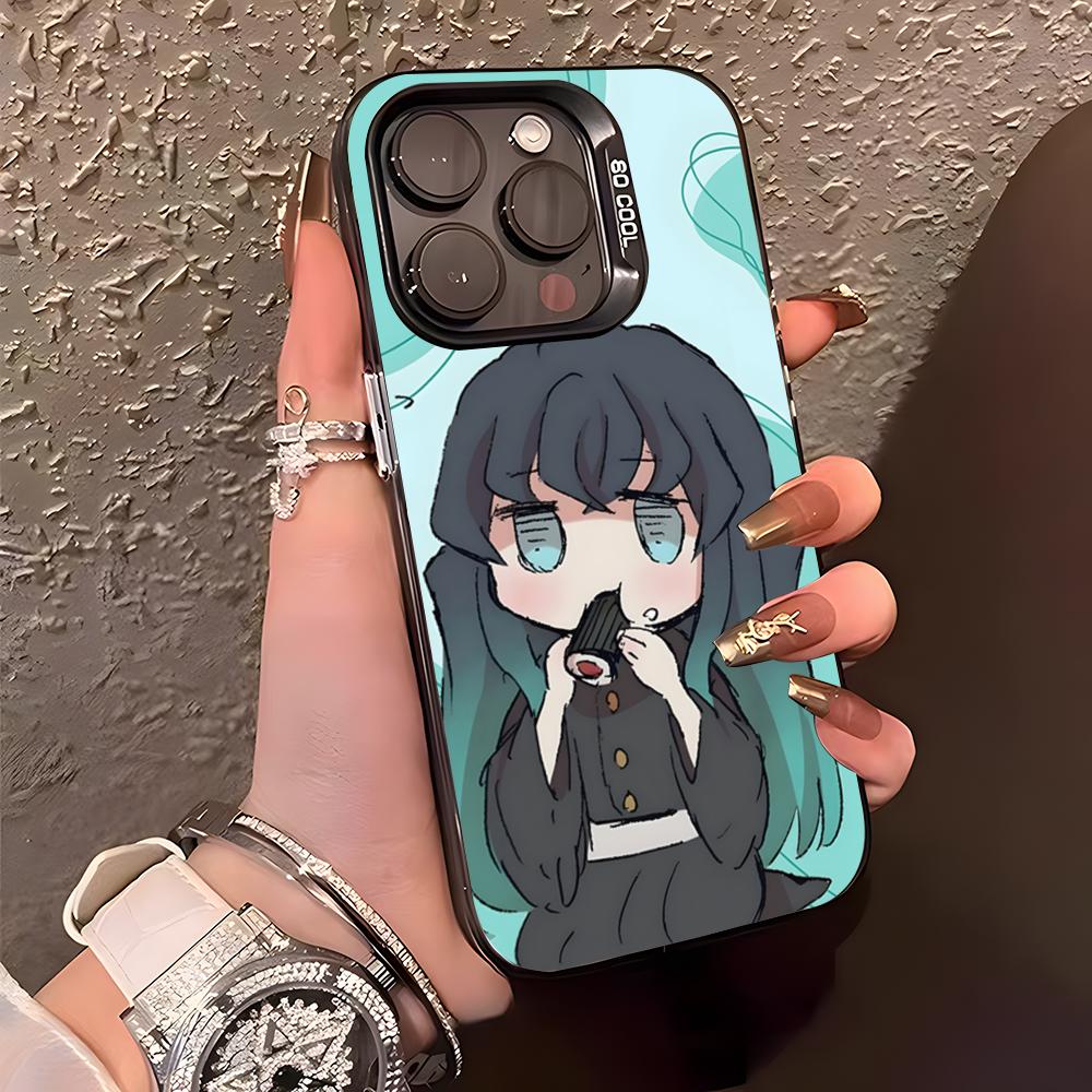 M-Muichiro T-Tokito Phone Case For IPhone17 Air 16 15 14 Plus 13 12 11 Pro XS Max Silver Black Bumper Case