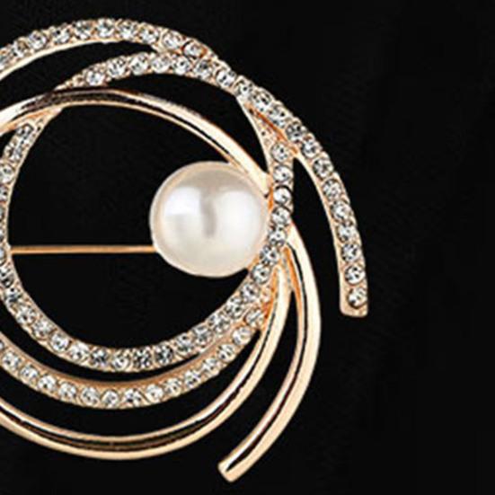 Женская брошь, булавка из искусственного жемчуга со стразами, элегантный свитер, шаль, шарфы, зажим для груди, очаровательное украшение для платья, украшение для одежды, ювелирные изделия для свадебной вечеринки