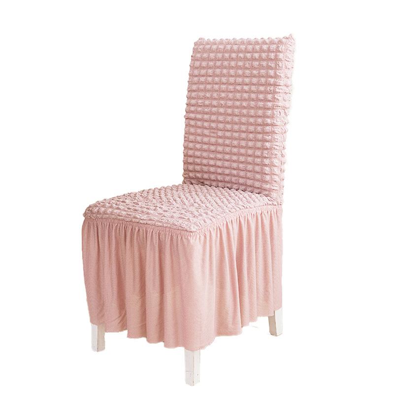 1 шт. универсальный толстый эластичный обеденный клетчатый чехол для вечеринки, украшения дома, чехол для стула с юбкой