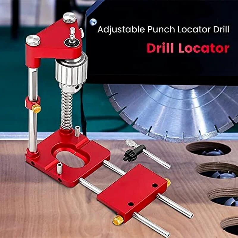 Локатор сверления Прецизионный локатор сверления по дереву Бытовой инструмент для сверления по дереву из легированной стали Инструмент для самостоятельной сборки мебели