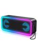 Портативная Bluetooth-колонка с DSP-аудио, глубокими басами, двойной мощностью 30 Вт, RGB-подсветкой, беспроводным подключением, степенью защиты IPX7, 20 часами непрерывной работы, инструкцией на японском языке и эффектом полного погружения.