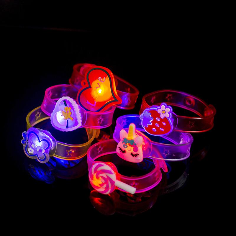 6PCS Kids Birthday Party Supplies LED Cartoon Light Up Watch Toys Boys Girls Wedding Guest Souvenirs Christmas Party Gifts Pinata