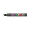 Mitsubishi Pencil Medium Round Water-Based Pen, Posca, Point, Tip, Black, PC5M.24