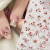 New Chinese Style Acacia Red Bean Cherry Nail Art Sticker New Watercolor National Trend Three-dimensional Relief Nail Applique Decoration Decoration