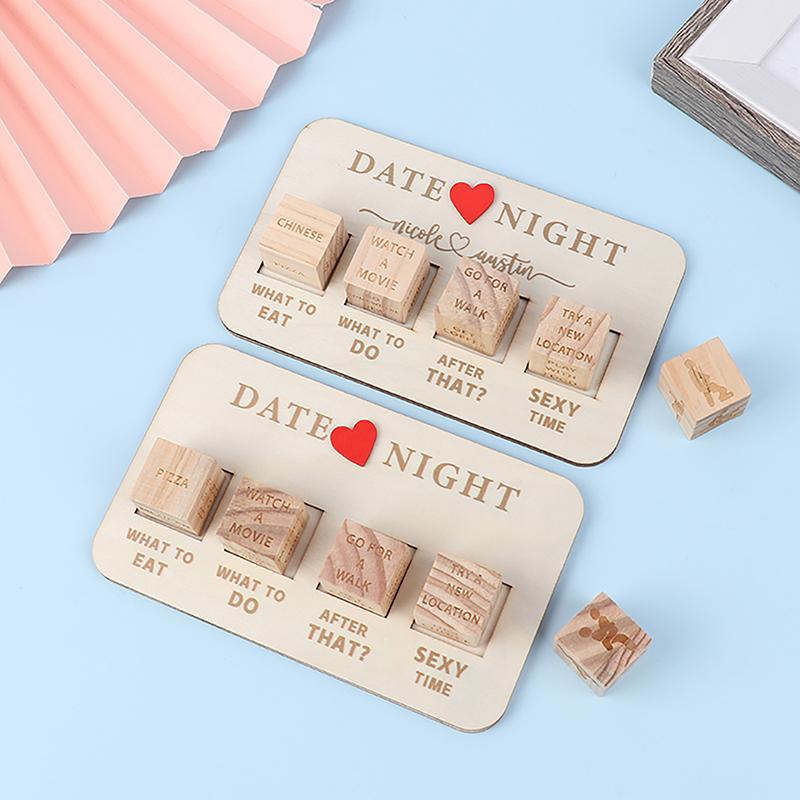 Набор деревянных игральных костей Идеи для свиданий Игра в кости Романтическая игра для пар на свидание Игра в кости Решение для пар Секс-игры
