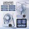 Foldable Desk Fan Wall Hanging&Handheld Mini Electric Fan Table Cooling Fan  for Outdoor Camping