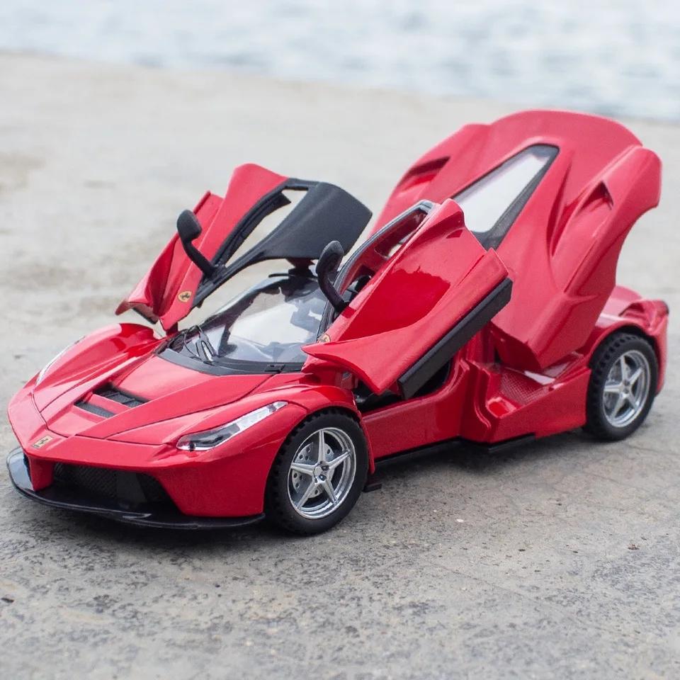 Ferrari LaFerrari Laboratory Supercar Simulation Diecast & Toy Vehicles Sounds & Light Pull Back Car 1:32 модели из сплава в подарок на день рождения