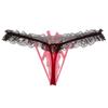Женские пирсингованные сексуальные трусики соблазнительное кружевное полупрозрачное нижнее белье