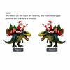 Acrylic Christmas Pendant 2D Dinosaur Ornament  for Christmas Tree Mantel Decor