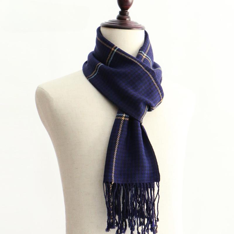 Качающийся и зимний модный мужской шарф Qiandongge из чистой шерсти, шаль, двойного назначения