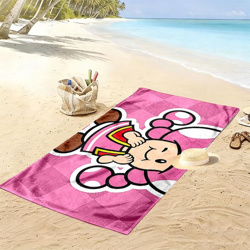 Toadette Print Beach Towel, Large Soft Quick Dry Towel for Beach Camping Swimming