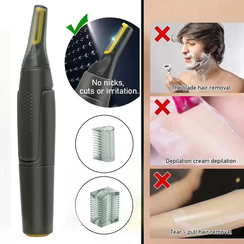 Ultra Thin Precision Trimmer Electric Nose Hair Trimmer Mini Portable Ear Trimmer for Men Nose Hair Shaver Waterproof Safe Clean
