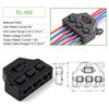 1PCS 3/6 Port Miniature Quick Connect Splitter Out Line Sharing Box Distribution Port Hub For Lighting Led Strip Connection