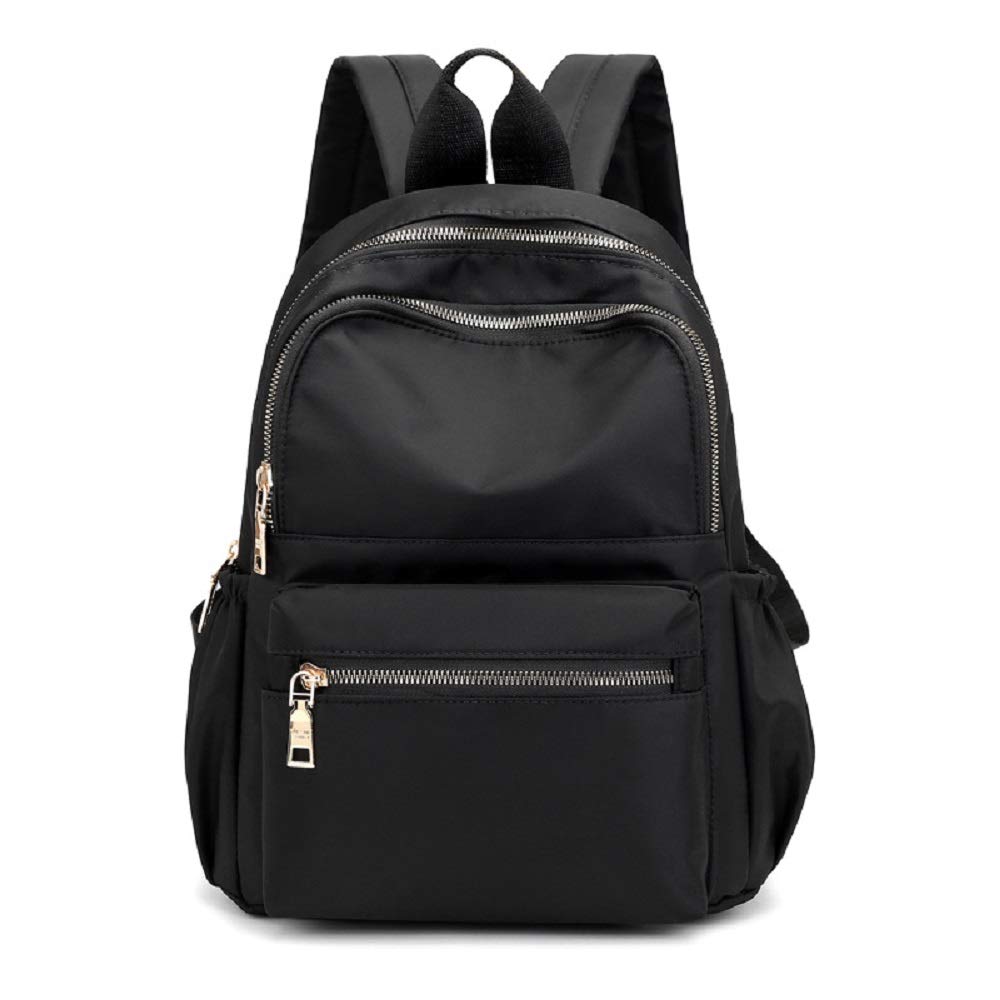 Zhongningyifeng ZNYF Backpack for Small Mini Cute Nylon Bag for Design Wide Women, Backpack, Girls, Waterproof, Lightweight, Popular, 3-Way (Black