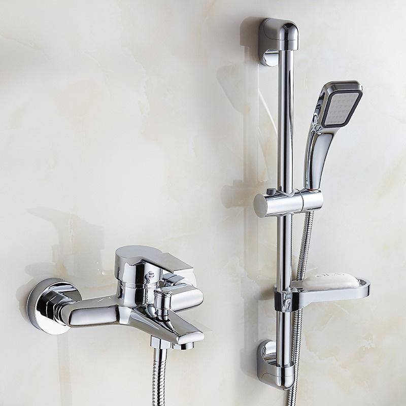 Mixing Valve Hot and Cold Water Shower Faucet Bathroom Shower Head Triple Mixing Valve Bathtub Faucet