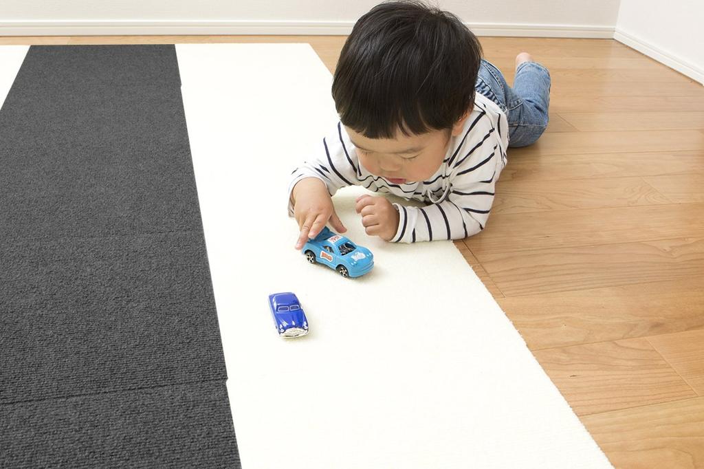 Нескользящий коврик-плитка Sanko для домашних животных, 30x30 см, темно-серый, 20 шт., Сделано в Японии, Водоотталкивающий, Дезодорирующий, Моющийся, KN-31