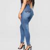 Women Fashion  Jeans Fix Sexy Print Ripped Jeans Plus Size Trousers