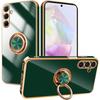 Protective Case - BOOLING - for Samsung Galaxy A26 5G - Shockproof TPU - Rotating Ring - Night Green