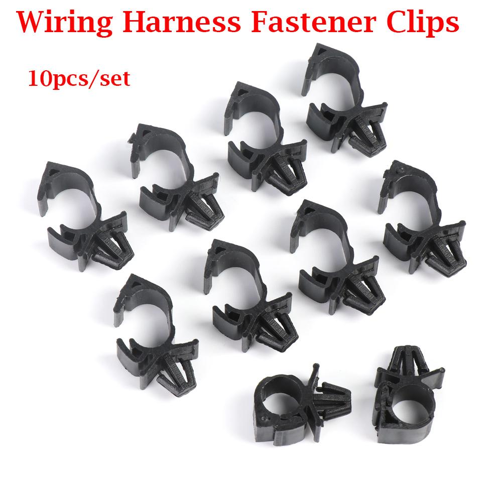 Push Mounted Car Line Finishing Wiring Strap Wiring Harness Fastener Clips Zip Ties Cable Clamp