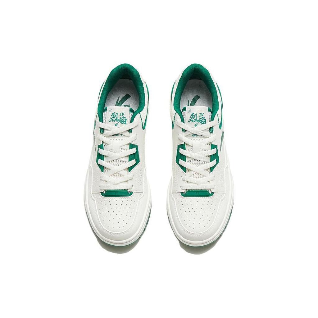 Anta Flame 4.0 Low Top Sneakers Women Sneakers White Green 122328081-5