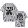 Его боль - твоя выгода Печатная футболка Lords Gym Сильные мужчины Графические футболки Уличная одежда Хип-хоп Хлопок Летняя футболка Повседневная мужская