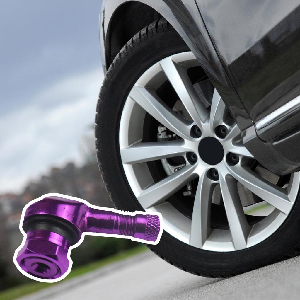 Мотоциклетные ниппели для шин 90 градусов Ниппель для колесной шины для большинства мотоциклов Замена Алюминиевый бескамерный ниппель для шины