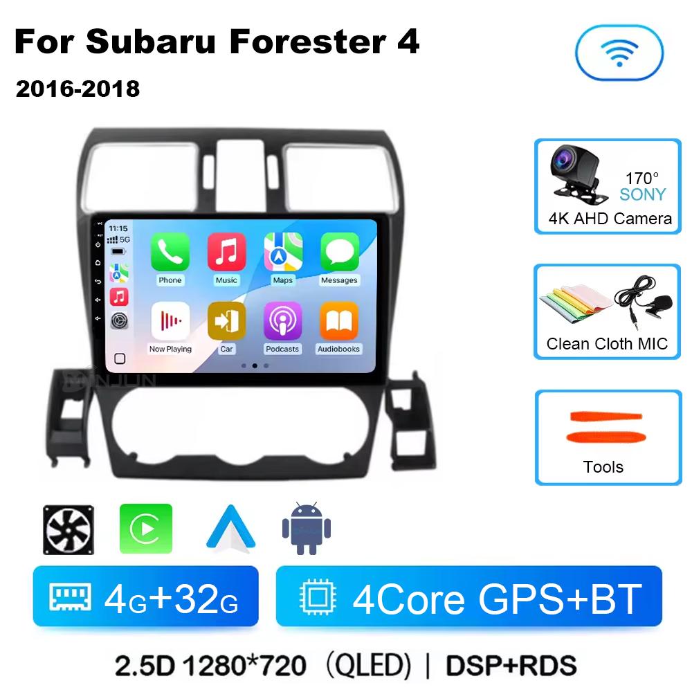Android 14 Авто Qualcomm Автомобильное Радио для Subaru Forester 4 SJ WRX XV 2015 - 2018 Мультимедийный Плеер Навигация Головное Устройство Carplay