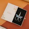 1pc Tailor Scissors Stainless Steel Fabric Cutter Enamel Trace Gold Silver Butterfly Courtly Luxury Old European Sewing Supply