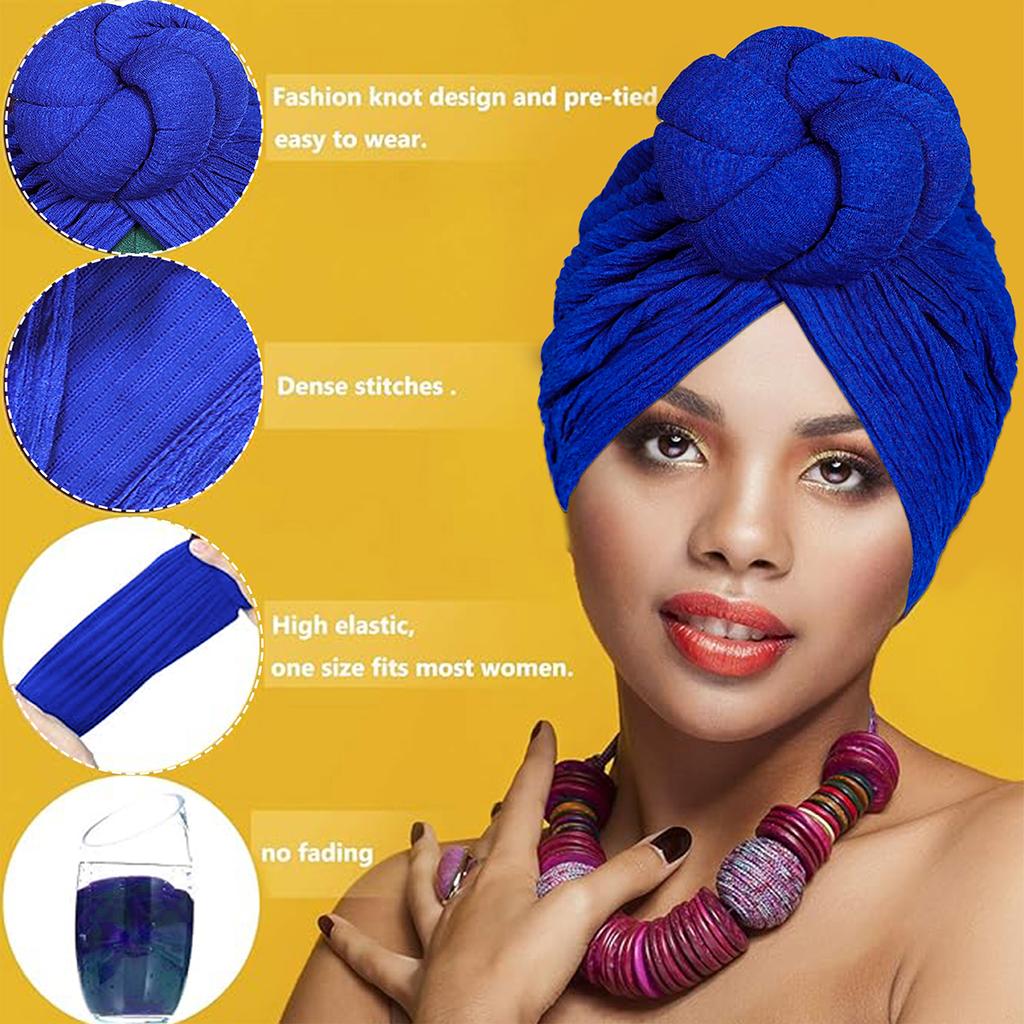 African Fashion Knotting, Light Luxury, Exaggerated Style, Handmade Wedding, Important Occasions Wearing Headscarves, Hats, and