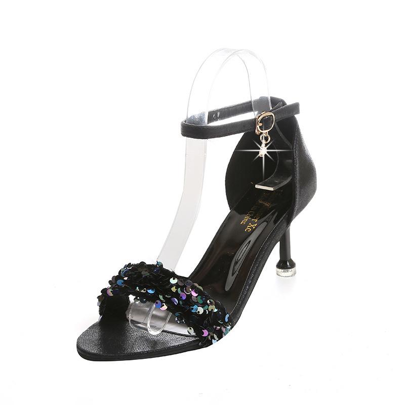 Luxury Rhinestone Women Sandals Sexy Bling Crystal High Heel Women Sandals Elegant Party Shoes Women High Heels 2024